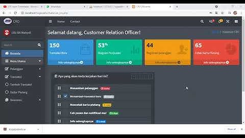 DEMO APLIKASI "APLIKASI PENCATATAN PIUTANG MENGGUNAKAN METODE POSTING LANGSUNG"