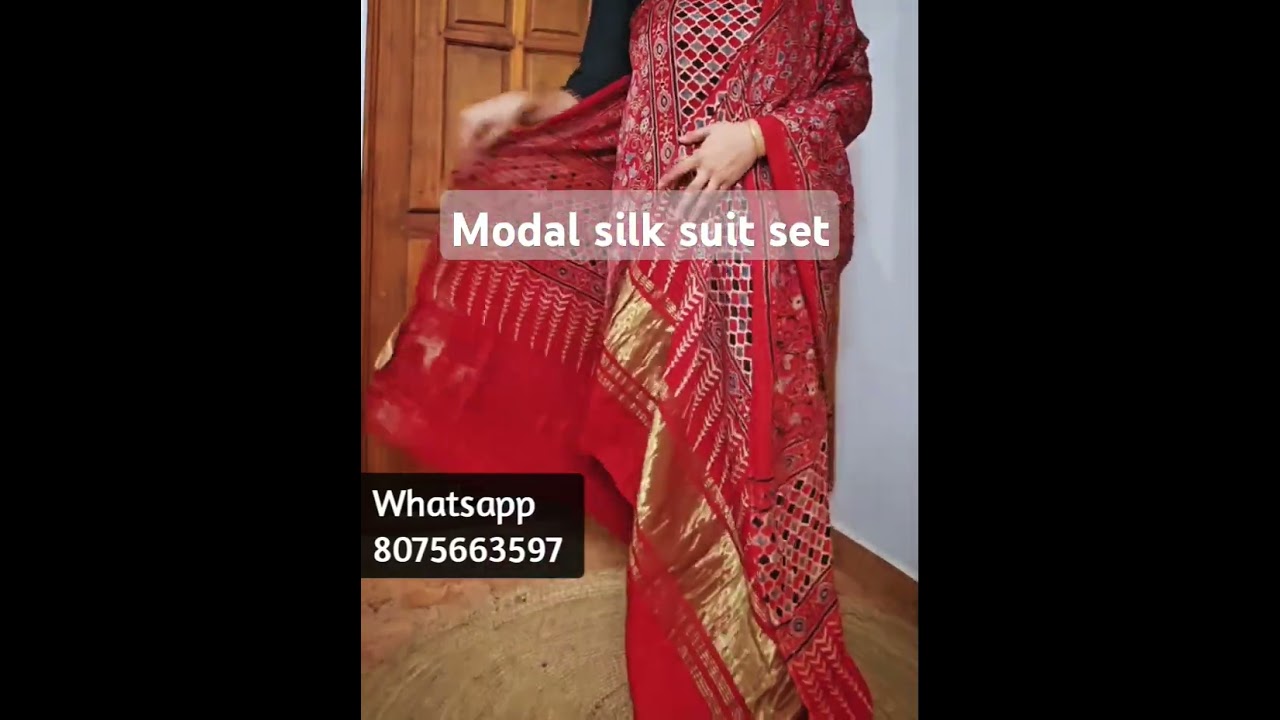 Modal silk 2 piece suit sets 