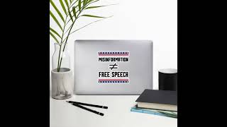 Misinformation is Not Free Speech Sticker - Political Vinyl Decal