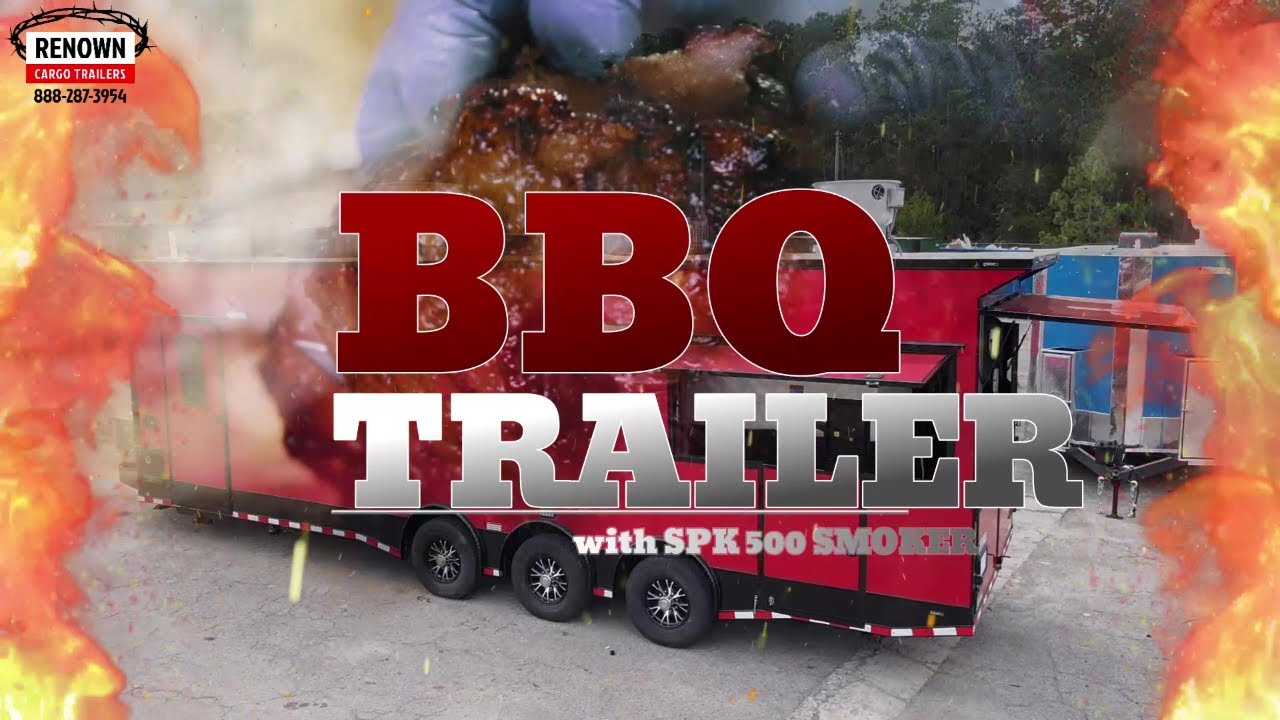 Elite BBQ Trailer with SPK500 Smoker Ultimate Mobile Grilling
