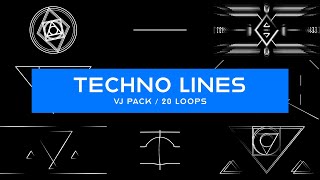 Techno Lines || VJ Loops Pack