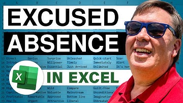 Excel - Calculate Score While Ignoring Excused Absence - Excel - Episode 1286