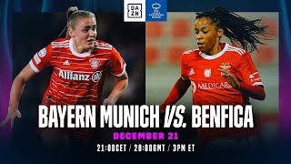 Bayern Munich vs. Benfica | UEFA Women's Champions League 2022-23 Matchday 6 Full Match