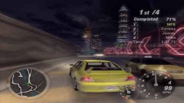 Need for Speed: Underground 2 Gameplay Walkthrough - Mitsubishi Lancer Evolution Sprint Test Drive