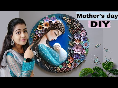 Simple & Easy DIY👩‍🍼Best Gift for Mom On Mother's Day | 3D Mural Wall Hanging Craft ideas