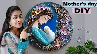 Simple & Easy DIY‍Best Gift for Mom On Mother's Day | 3D Mural Wall Hanging Craft ideas