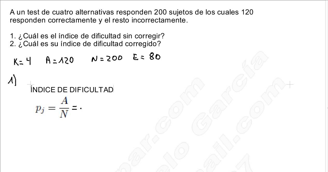 Grado De Dificultad De Una Prueba