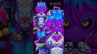 Custom Anime 3D Avatar Commission 💜 #vtuber #animeavatar #vrchat