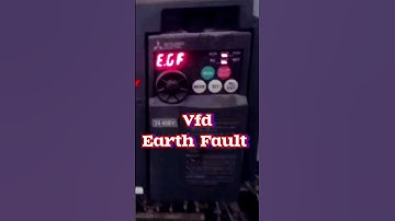 Mitsubishi VFD EGF alarm || Ac Drive Earth Fault || Ground Fault || #youtubeshorts #shortsvideo ||
