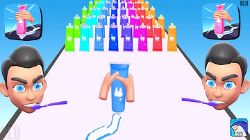 Toothpaste Run - All Levels Gameplay Android,ios game Mobile Game Max Level New app (Levels 14-15)
