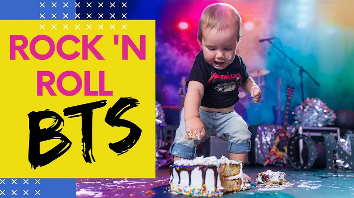 Rock 'n Roll Smash Cake Photoshoot Behind the Scenes (BTS) - Cake Smash Photography Tutorial