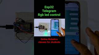 ESP32 telegram rgb led control #youtubeshorts#shorts#robotics