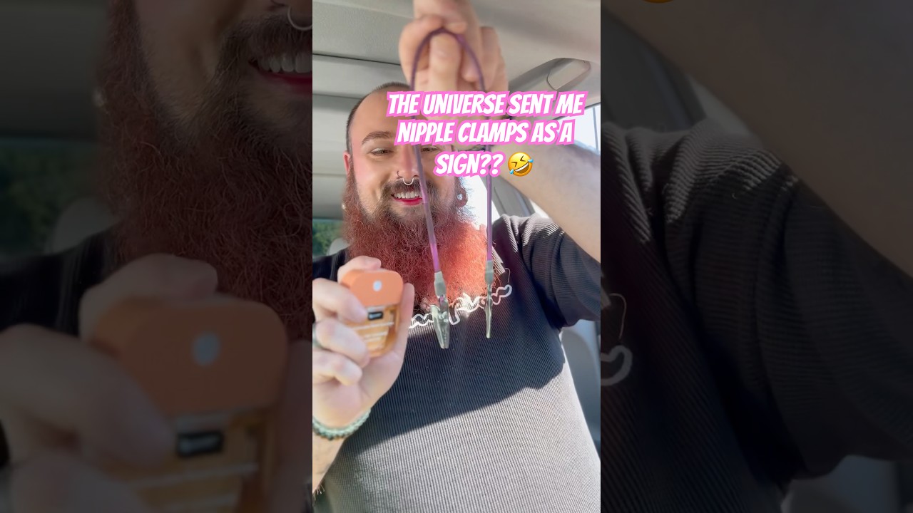 The universe sent me nipple clamps as a sign 🫣🤣 