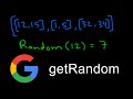 Google Coding Interview Question - getRandom