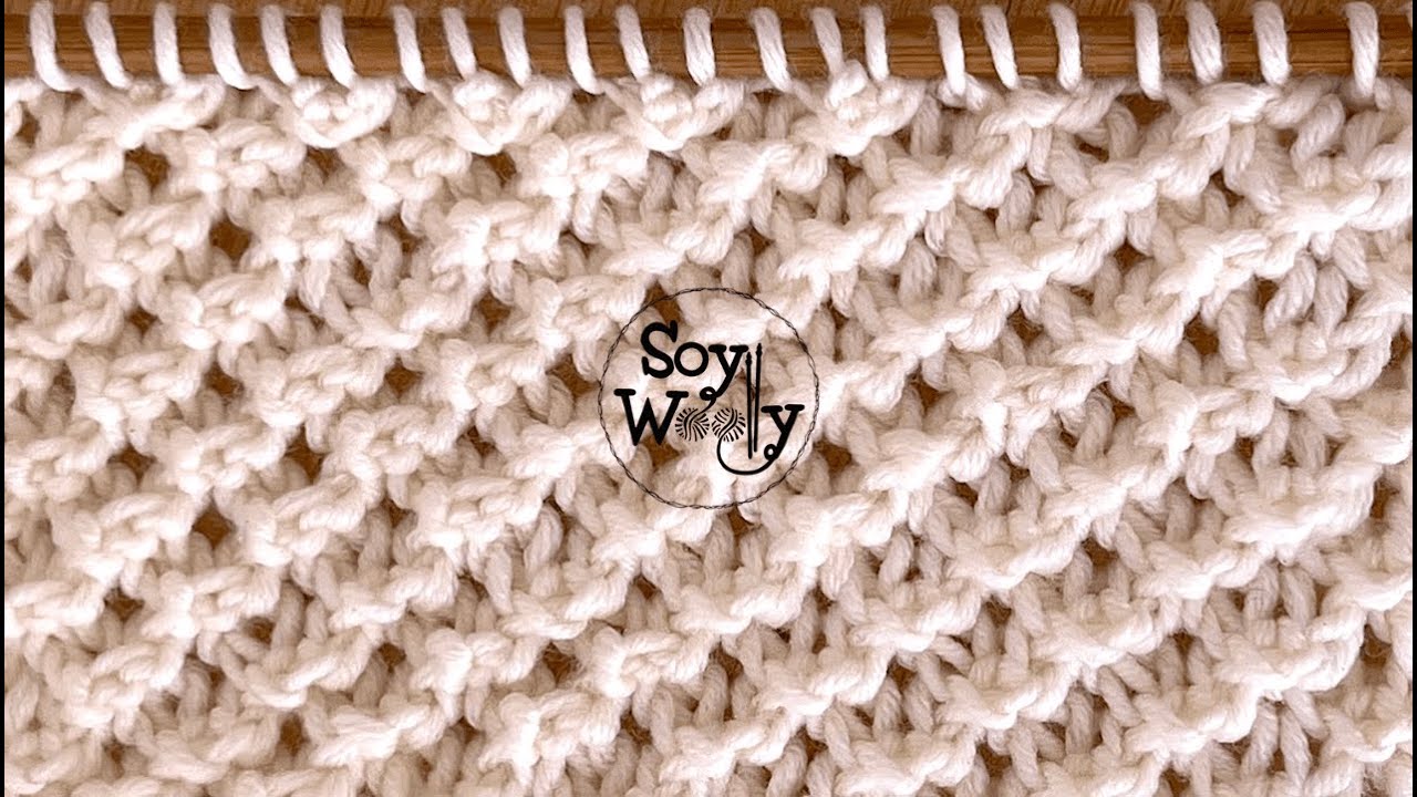 Punto Estrellas tejido en dos agujas  (súper fácil - 4 vueltas) - Soy Woolly