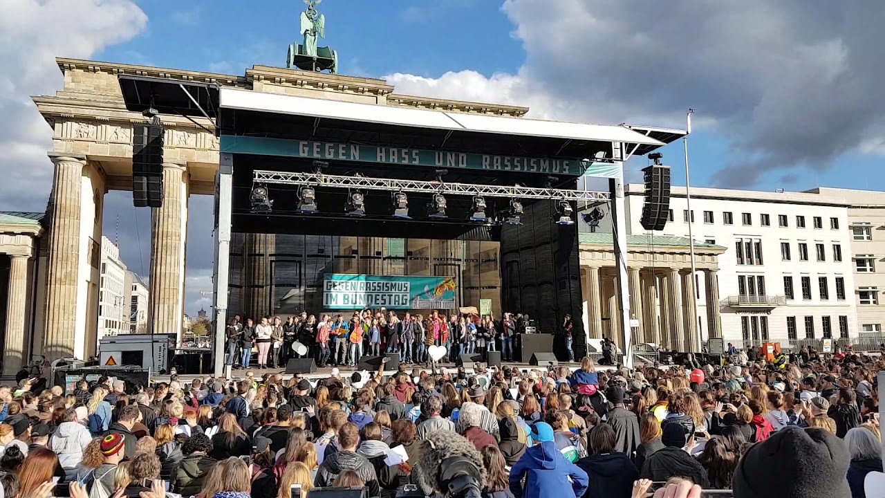 "Imagine" by John Lennon - performed within a demonstration at Brandenburg Gate, Berlin