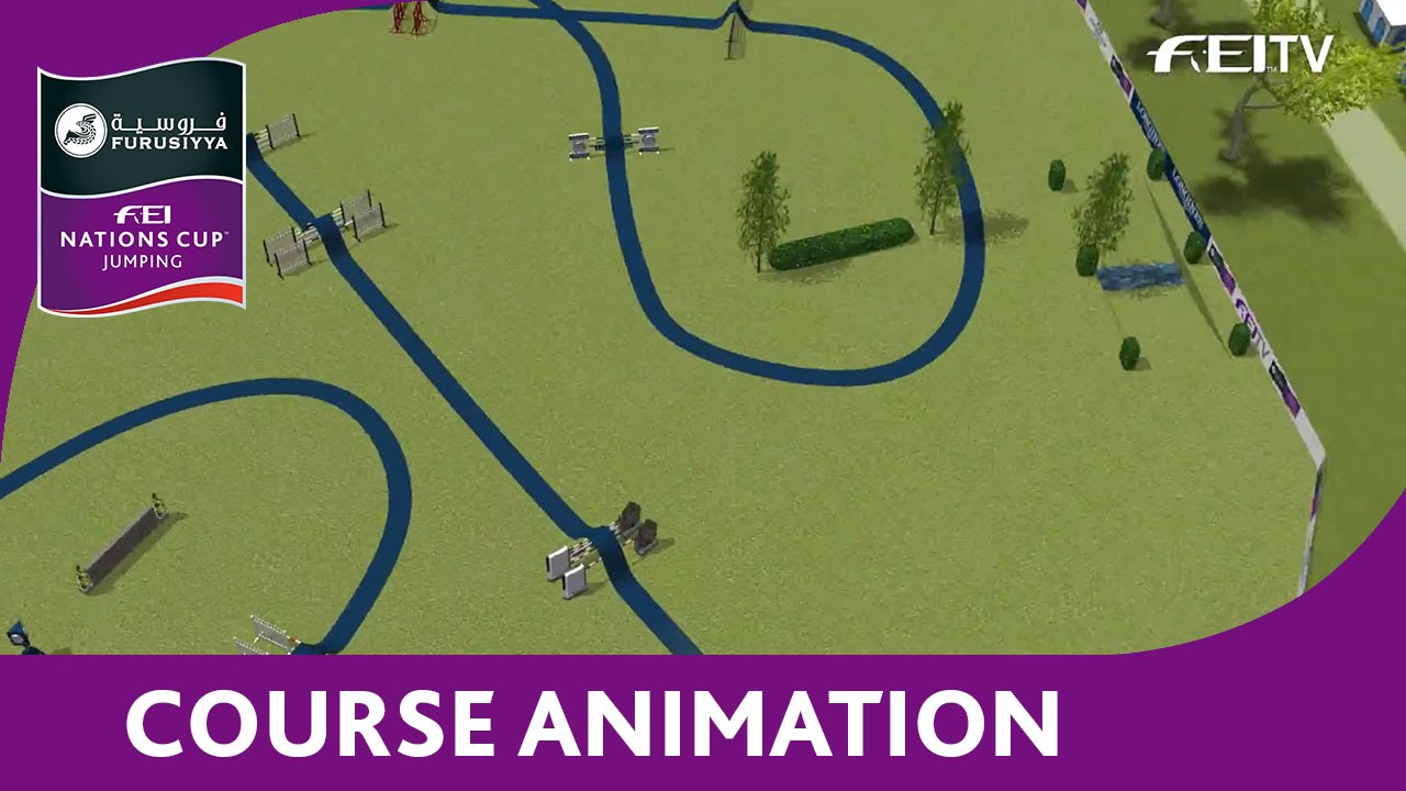 Course Animation - Hickstead - Furusiyya FEI Nations Cup™ Jumping 2015 horseshoe bend