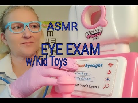 ASMR Eye Doctor Exam w/Kid Toys Medical playset Roleplay