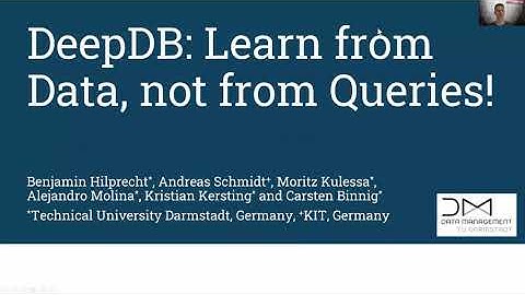 DeepDB: Learn from Data, not from Queries! (VLDB