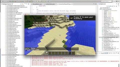 Minecraft Coding Client: MCP, Chat commands, Sneak