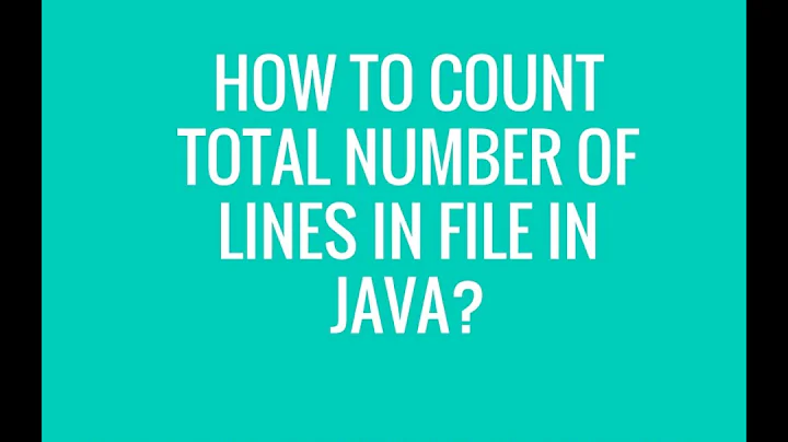 How to count total number of lines in a file using java?