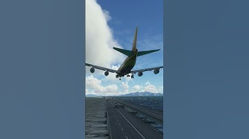 beautiful view of airplanes when landing eps.043 #emergencylanding #beautifulfemalepilot