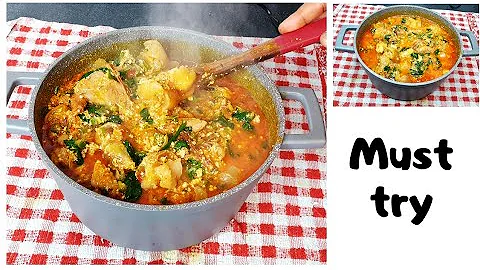 How to make okra and egusi soup/ A must try combo