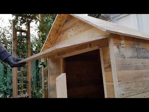 Come fare una cuccia per cani fai da te con i bancali - DIY a Dog House with recycled pallet