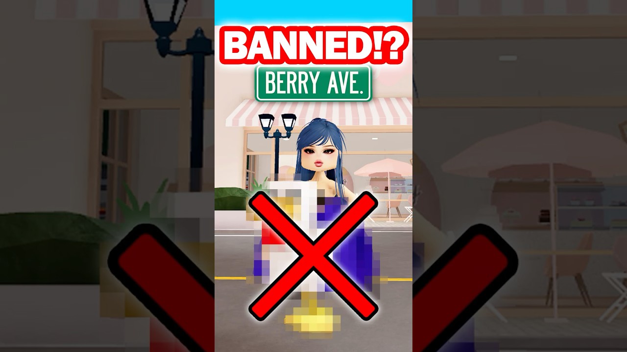 I GOT BANNED IN BERRY AVENUE?! #berryave #roblox #dresstoimpress