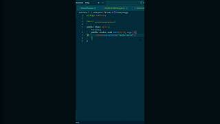 Hello World print in Java With VSCode