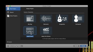 Logic Pro X 101: Essential Beginners Guide - 2. Project Chooser