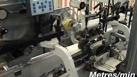 High Speed Label Applicator on Carton Folding Line