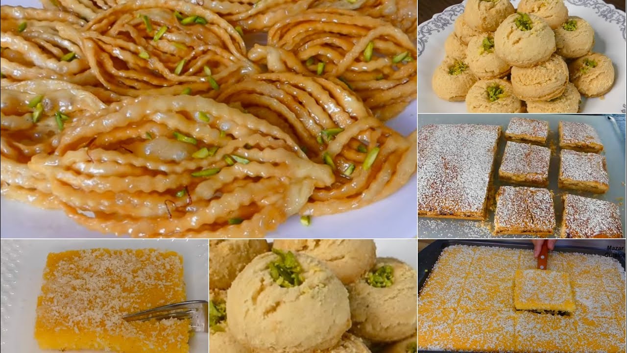 4 Easy Eid Sweets Recipes چهار نوع شیرینی آسان برای عید Eid Special Sweet recipes