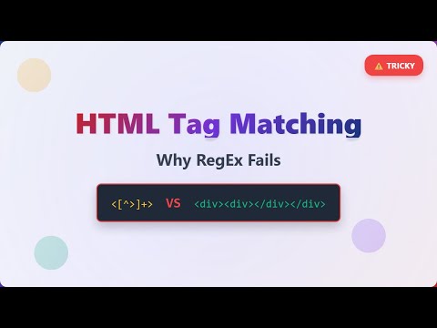 Parsing HTML: Why Regex Fails & Better Alternatives Explained!