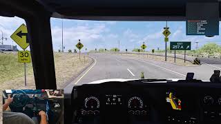 ATS Trucking! Heavy Hauling in my Convoy Server! Sim Wheel, Head Tracking, Button Box.