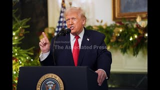 Trump in White House speech announces $1,776 bonus for US troops, as he says economy is strong