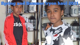 kids nike and Adidas spring and summer try on haul 2021