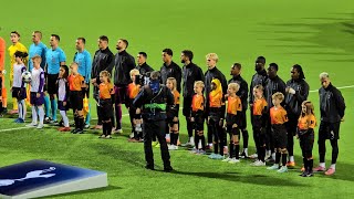 PRE-MATCH ATMOSPHERE; PLAYERS OUT THE TUNNEL: Bodø Glimt v Tottenham: Champions League Music