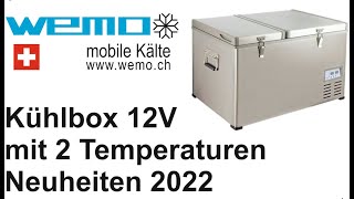 Kompressorkühlbox WEMO B75DX 12V Kühl & Tiefkühlbox im Vergleich