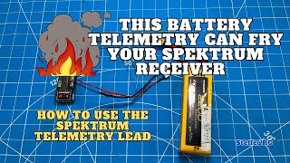 How to use the Spektrum Battery Voltage sensor lead without frying your receiver