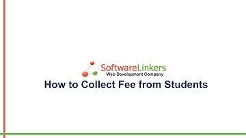 How to Collect Fee in the SoftwareLinkers School Management Software