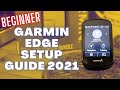 Garmin Edge to Garmin Connect Beginner Setup Guide - Includes adding custom routes 2021