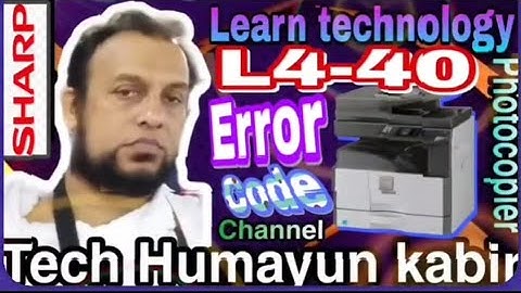 How to solve sharp error code L4-40 is explained. Contents  Sharp AR  || #subscribe #shorts #sharp