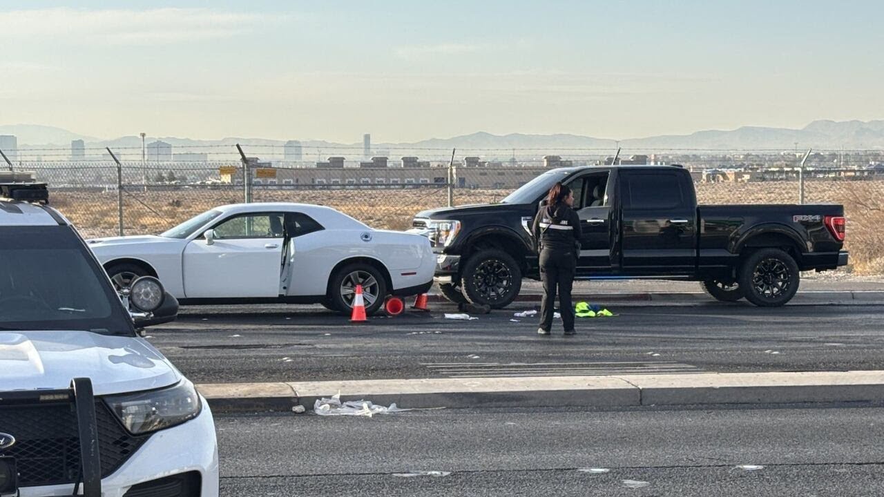 North Las Vegas police investigate road rage shooting - YouTube