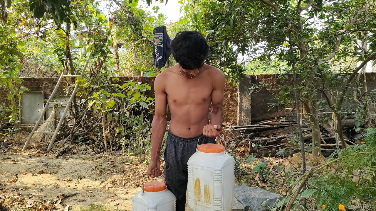 15-15 liter ki 2 dapki se kiya work out 💪