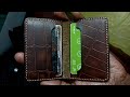 Making the SMALLEST,FUNCTIONAL bifold cardholder [FREE PATTERN]: Step by step