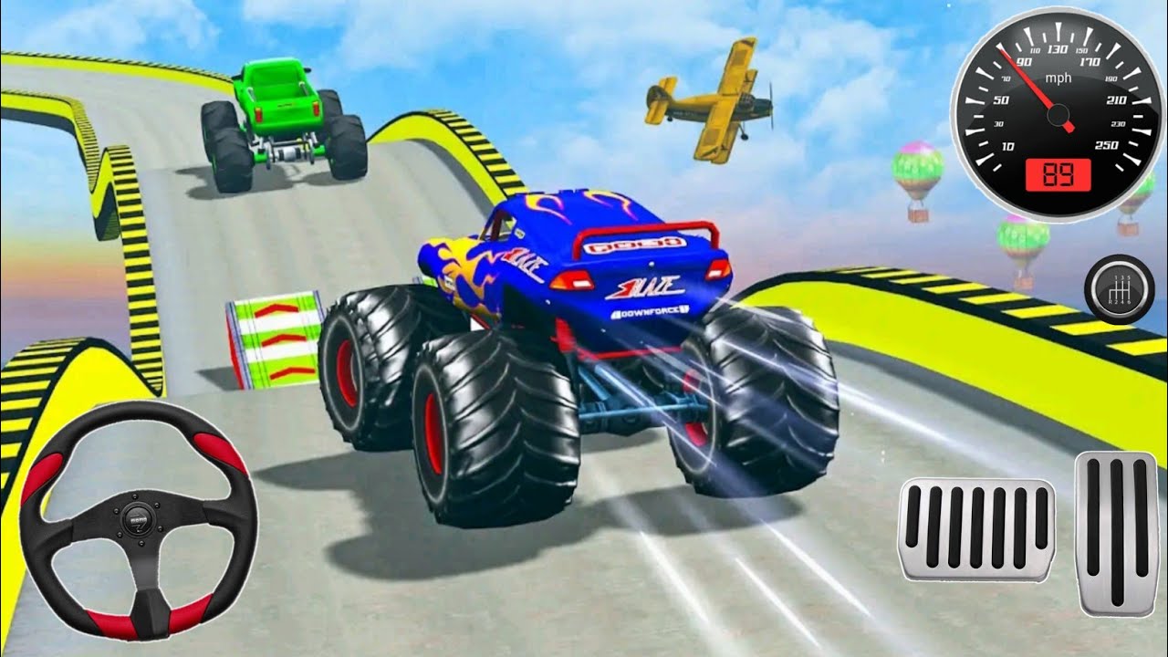 Mega Ramp Monster Truck Stunts Racing Simulator Game 3D Android