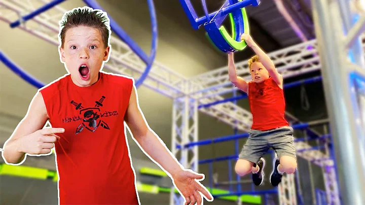 Ashton's Ninja Competition with friends from Ameri...