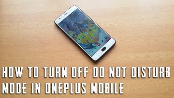 How to turn off do not disturb mode in oneplus mobile
