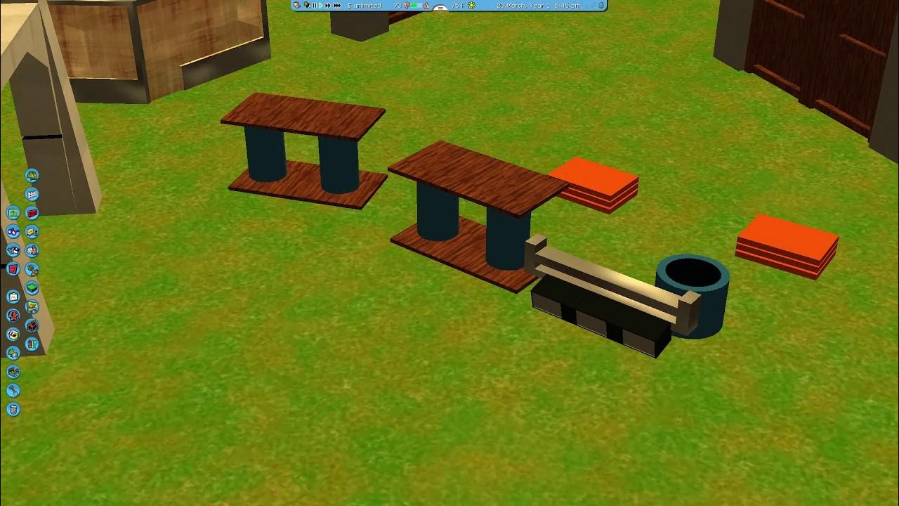 RollerCoaster Tycoon 3 Custom Scenery DOWNLOAD (Jurassic Park River